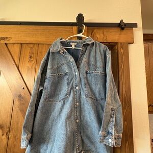 Denim Button-Up Shirt